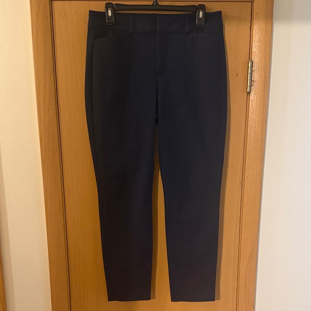 Old Navy Women’s High Rise Pixie Trousers Pants Navy Blue Size 10